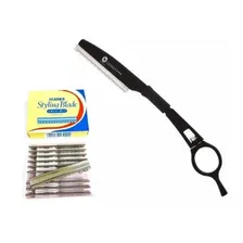 Navalhete Navalha Para Desfiar + Lâmina Desfiar Com 10un Foto mini 1