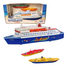 Navio Cruzeiro E 02 Barcos Naval Kit Barquinhos Brinquedo Foto  mini 1