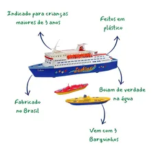 Navio Cruzeiro E 02 Barcos Naval Kit Barquinhos Brinquedo Foto mini 4