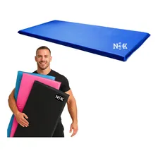 Nbk Flex Colchonete para Academia NBK FLEX 90x45cm Colchonete para Yoga Colchonete Grande Colchonete em Espuma Colchonete de Abdominal Funcional Colchoneta Azul Foto  mini 1