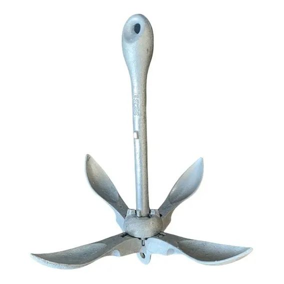 Âncora Folding Galvanizada 1,5kg Jet Caiaque Barco Foto 1