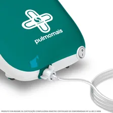 Nebulizador compressor Soniclear Pulmomais verde e branco 127/220V Foto mini  3