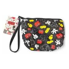 Necessaire Disney Mickey Mouse Preto Partes Corpo Divertida com Chaveiro Turma Disney Foto mini 4