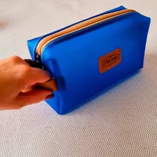 Necessaire Emborrachada Kitri Escritório Impermeável Cor Azul Foto mini  3