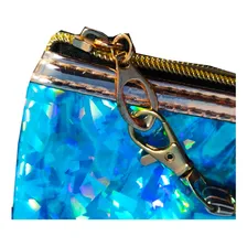 Necessaire Feminina Holográfica Estojo Maquiagem Luxo Foto mini 2