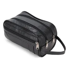 Necessaire Feminina Necessaire Masculina Em Couro Legítimo Cor Preto Foto mini 1