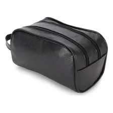 Necessaire Feminina Necessaire Masculina Em Couro Legítimo Cor Preto Foto mini 2