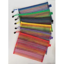 Necessaire Feminino Donna Vi Nécessaire Listrada Desenho Listrada Colorido Foto mini 3