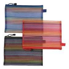 Necessaire Feminino Donna Vi Nécessaire Listrada Desenho Listrada Colorido Foto mini 2