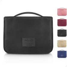 Necessaire Masculina Feminina Grande Viagem Cabide Divisória Cor Preto-necessaire Masculina Ou Feminina De Viagem Com Divisórias Grande Gancho De Pendurar Desenho Do Tecido Liso Foto mini  2