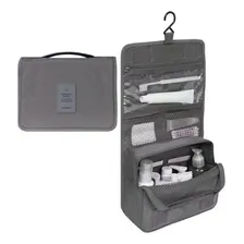 Necessaire Masculina Feminina Viagem Mala Cabide Divisória Cor Cinza Foto mini  2