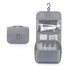 Necessaire Masculina Feminina Viagem Mala Cabide Divisória Cor Cinza Foto mini  3