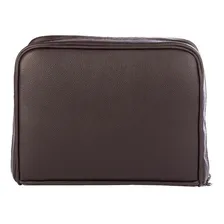 Necessaire Porta BĂblia/porta Livros Em Couro LegĂtimo CafĂ© Cor CafĂ© Desenho Do Tecido Foto mini 1