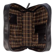 Necessaire Porta BĂblia/porta Livros Em Couro LegĂtimo Preta Cor Preto Desenho Do Tecido Foto mini 3