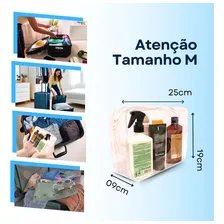 Necessaire Pvc Transparente 25X19X9cm - Kit Com 10 Unidades Foto mini  2