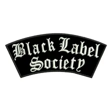 Nei Bordados Metal Rock 4.4cm x 10cm desenho Black Label Society Foto mini 1