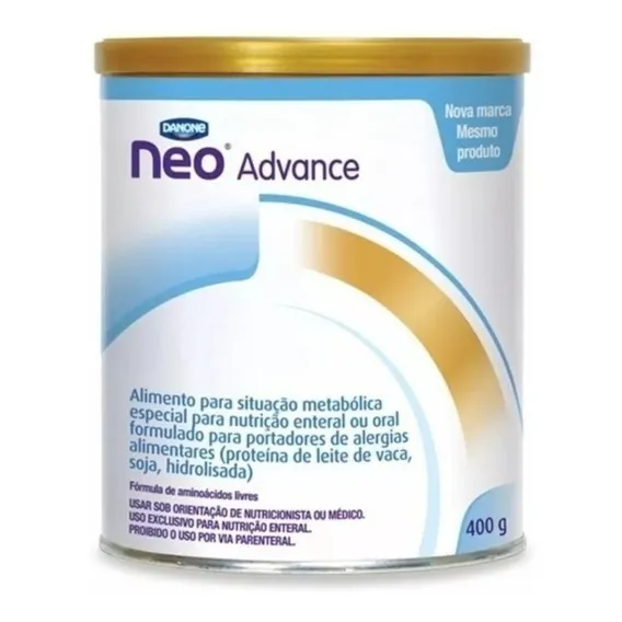 Neocate f贸rmula de leite em p贸 sem TACC advance em lata de 400g de 3 a 10 anos Foto 1