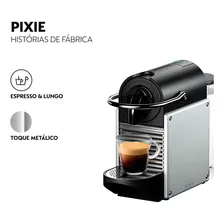 Nespresso Pixie AlumÃnio, Cafeteira 220v D61 Foto mini 2