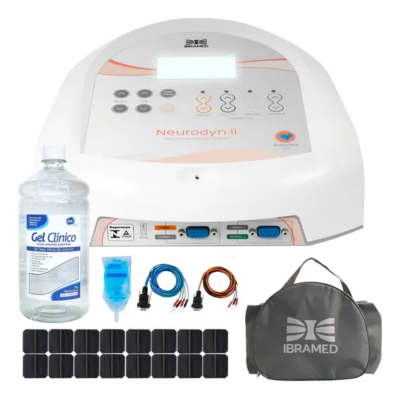 Neurodyn Ii Ibramed - Aparelho Tens, Fes Corrente Russa +gel Foto 1