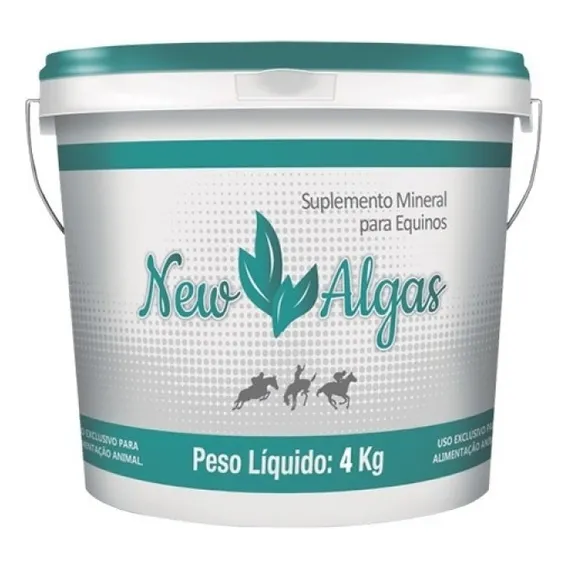 New Algas 4 Kg ( Fonte De Cálcio P/ Aves, Equino E Bovino ) Foto 1