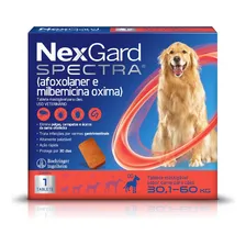 NexGard Spectra Antipulgas e Vermífugo Cães 30,1kg a 60kg 1 tablete Foto mini 1