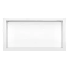 Nicho Banheiro Mármore Branco Prime 30x60 Com Fundo E Borda Foto mini  3