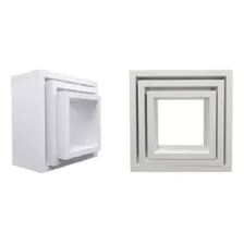 Nicho Decorativo Kit Com 3 Unidades, Pequeno, Médio E Grande Cor Branco Armação Branco Foto  mini 1
