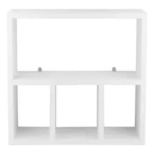 Nicho Decorativo Organizador Para Banheiro Branco 40cm Mdf Foto mini 3
