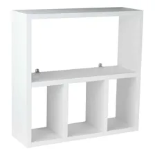 Nicho Decorativo Organizador Para Banheiro Branco 40cm Mdf Foto mini 2