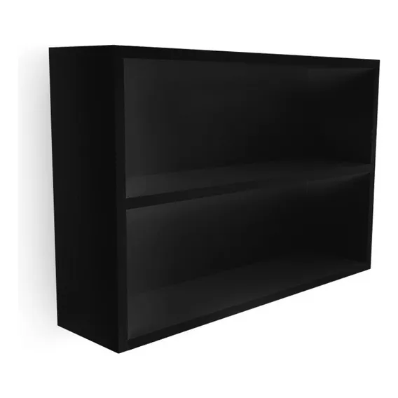 Nicho Decorativo Prateleira Madeira Mdf Preto 60 X 40 Foto 1