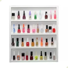 Nicho Esmalteiro Parede Expositor Esmaltes Prático Funcional Cor Branco Foto mini 4