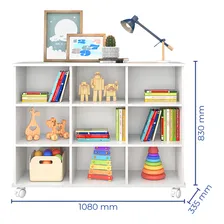 Nicho Organizador Multifuncional Com RodÃzios Branco Foto mini 1