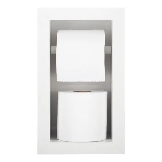 Nicho Porcelanato Porta Papel Higiênico Banheiro Organizador Foto 1