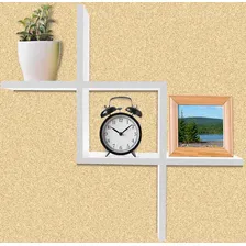 Nicho Prateleira Decorativa Catavento Mdf Sala Quarto Branco Foto mini 1