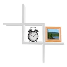 Nicho Prateleira Decorativa Catavento Mdf Sala Quarto Branco Foto mini 3