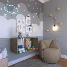 Nicho Quarto Infantil 80x40x40cm Bramov Móveis Carvalho Mel Foto mini 4