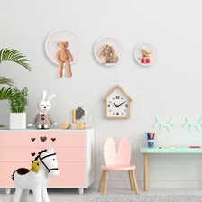 Nicho Redondo Decorativo Iantil Trio Pmg Pintado 24h Cor Branco Foto mini 2