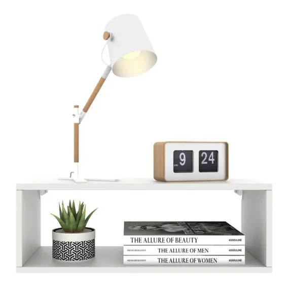 Nicho Retangular 60x25x20 Para Quarto Sala 100% Mdf 15mm Cor Nicho Branco Foto 1