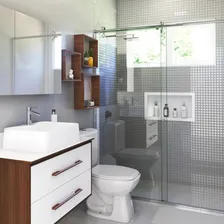 Nicho Shampoo Mármore Branco Prime 30x50 Com Fundo E Borda Foto mini 4