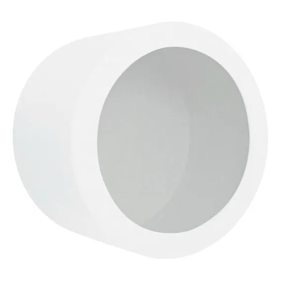 Nicho Simples Redondo 30x15 Mdf Madeira Pintado Cor Branco Foto 1