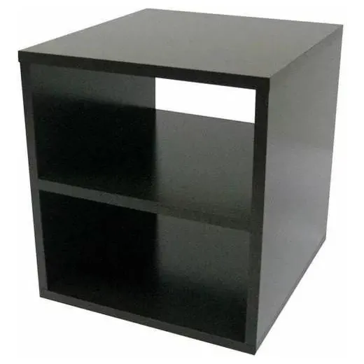 Nicho Suspenso Mesa De Cabeceira Preto Mdf 40x30x30 Foto 1