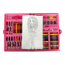 Ninho Boy 68 peças Cor Unicornio Maleta Pintura Infantil Estojo Escolar Canetinha Foto mini  3