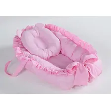 Ninho Redutor De Berço Com ZĂper E Travesseirinho Cor Rosa Foto mini 1