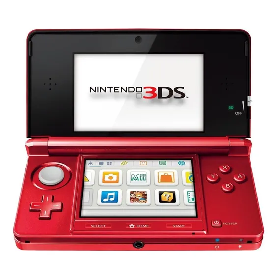 Nintendo 3DS Nintendo 3DS Standard CTR-001 Standard cor metallic red Foto 1