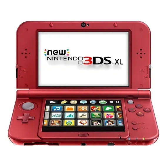 Nintendo New 3DS XL Standard cor vermelho-metálico Foto 1