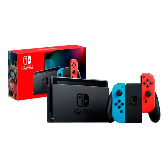 Nintendo Nintendo Switch Switch 32GB Standard cor vermelho-néon, azul-néon e preto Foto 1