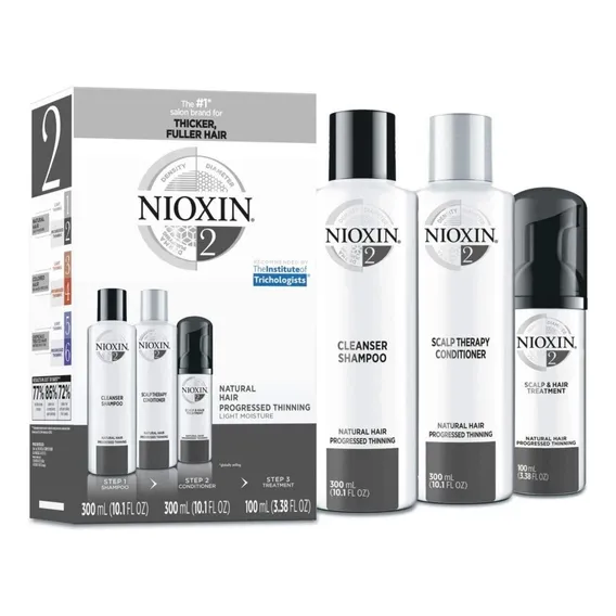 Nioxin System 2 Kit Shampoo + Cond. 300ml Leave In 100ml Foto 1