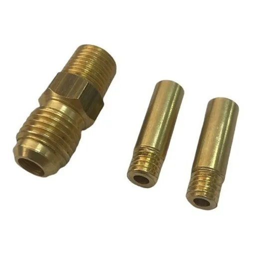 Niple Reto 1/8 Npt+ 2 Niple Ar M6 X 4mm Foto 1
