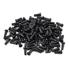 Niples Preto 14mm X 2mm Aluminio 32 Unid Fino Bicicleta Bike Foto mini 1