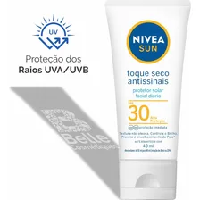 Nivea Sun Protetor Facial Antissinais Toque Seco Fps30 40ml Foto mini 2